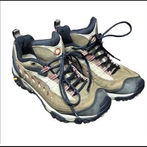 Merrell Pulse 2 Vibram Trail Hiking Sneakers Shoes Leather Brown Womens 6.5